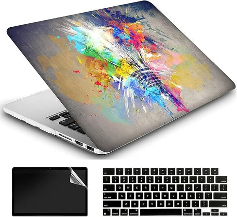 Glitter Black Hard Case Compatible with MacBook Pro 16 Inch Case 2021 Release Model A2485 M1 Pro/M1 Max Chip with Touch ID,AMCJJ Shiny Plastic Laptop Hard Shell Cover & Keyboard Cover Skin in Saudi Arabia