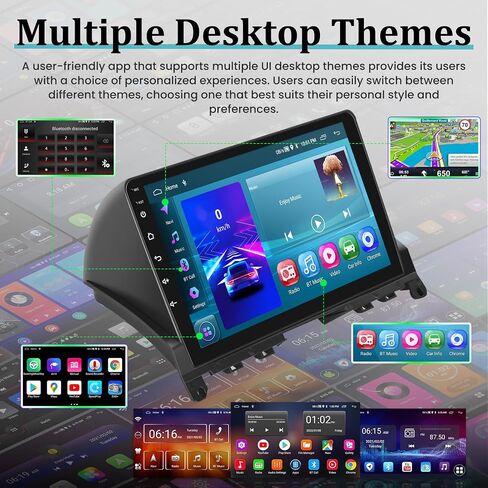 [2+64G] Android Car Stereo for Mercedes Benz C Class W204 S204 2006-2011 - Wireless Apple Carplay & Android Auto - 9 Inch Touchscreen Benz Radio - WiFi GPS Bluetooth + AHD Backup Camera in Saudi Arabia