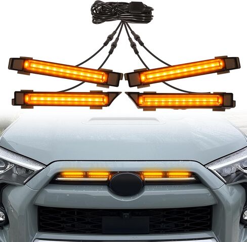 Grill Lights for 4Runner 2020-2023 2024 Rapto r Lights TR D Off Road/Sport Sr5 Limited Nightshade OEM Grill Amber Lights in Kuwait