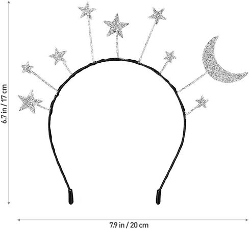عصابة رأس على شكل نجمة القمر مكونة من قطعتين من عصابات الرأس الفضائية وعصابة رأس على شكل كوكب وغطاء رأس على شكل قمر لحفلات أعياد الميلاد in Kuwait