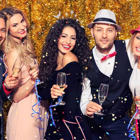 عصابة رأس على شكل نجمة القمر مكونة من قطعتين من عصابات الرأس الفضائية وعصابة رأس على شكل كوكب وغطاء رأس على شكل قمر لحفلات أعياد الميلاد in Kuwait