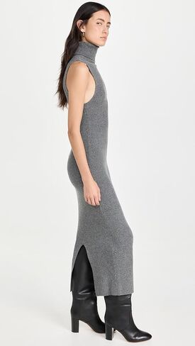 فستان سترة نسائي من Enza Costa بدون أكمام وياقة مدورة in Kuwait