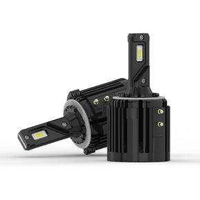 H15 LED Headlight Bulbs With Car Specific Adapters Fit For Volkswagen Passat Golf GTI Tiguan High Beam,72W 7200LM 6000K White All-in-One Plug and Play Headlamp High Beam