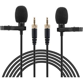 Lavalier Mic for RODE Wireless Pro Lav Mic Clip on External Mike Accessory 6.5ft 2-Pack