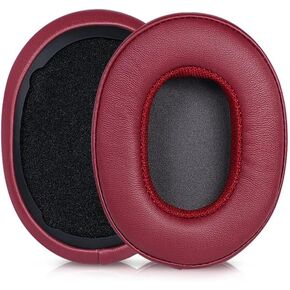 Replacement Earpads for Skullcandy Crusher Hesh 3 3.0 Hesh3 Venue Wireless ANC Headset Replacement Headphones Memory Foam Earpads Ear Pads, Protein Leather Earmuffs, Red