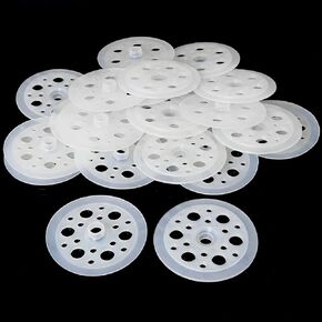 100PCS Polypropylene Washers, Load Spreading Plastic Washers, Rigid Foam Insulation Panels and Sheets, White