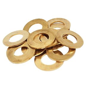 Unifizz M8*16 * 1mm Flat washers Brass Flat washers Washers Metal Fixing Rings Hardware Fittings,10PCS