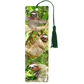 Sloths 3-D Bookmark (Lenticular Bookmark)