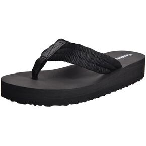 Harssidanzar Womens Platform Wedge Flip Flops Casual Summer Beach Comfortable Thong Sandals SL264US