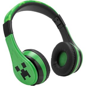 eKids Minecraft Kids Bluetooth Headphones, Wireless Headphones with Microphone Includes Aux Cord, Volume Reduced Kids Foldable Headphones for School, Home, or Travel in Saudi Arabia