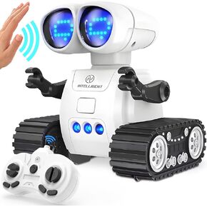 TOY Life Rechargeable Remote Control Robot Toys with Auto-Demonstration, Music & LED Eyes. Walkie Talkie Robot Toys for Kids 7 8 12, Kids Robot Toys Gifts for Boys Girls, Toddler RC Robot (Blue)