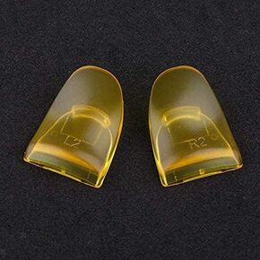 1 Pair L2 R2 Button Extenders Trigger Buttons for PS4 / PS4 Slim / PS4 Pro Game Controller (Clear Yellow)