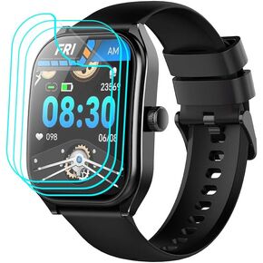 [3 Pack] for AOLON Curve Screen Protector 2.01", PET Film [Case Friendly] [HD Clear] [Anti-Fingerprint] [Anti-Scratch] [Bubble Free] Designed for AOLON Curve Smart Watch Screen Protector