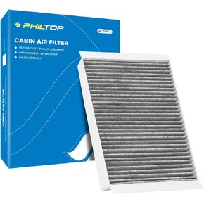 PHILTOP Cabin Air Filter, Replacement for Mustang 2015-2021, Premium ACF063(CF12152) Cabin Filter with Activated Carbon Clean Airflow, Filter Up Dust Pollen