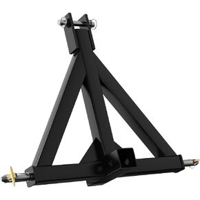 3 Point 2" Trailer Hitch Receiver Fits Category 1 Tractor, Tow Drawbar Adapter Attachments, Quick Hitch Compatible.