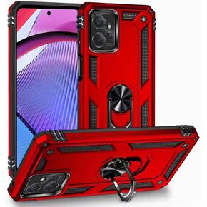 for Motorola Moto G Power 5G (2023) - Shockproof Phone Case w/Belt Clip Holster - VX Black