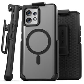 Encased Belt Case for Motorola Edge Plus 2023 with Holster Clip - Compatible with MagSafe, Magnetic Charging and Accessories (Moto Edge+ 2023)