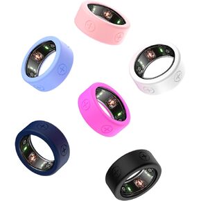 Elastic Ring Cover for Oura Ring Gen3, Silicone Protective Cover for Oura Ring Working Out, Ring Case Compatible with Oura Ring Gen3 Size 6 7 8 9 10 11 12 13(6 Pcs)