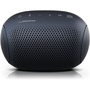 LG XBOOM Go Speaker PL2 Jellybean Portable Wireless Bluetooth, Big Bass, Sound by Meridian, Water-Resistant, Sound Boost EQ, 10 Hour Battery Life - Black