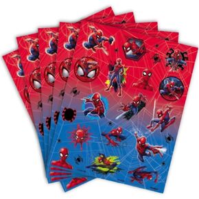 Unique Spiderman Sticker Sheets | Assorted Designs | 4 Pcs