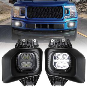 KEWISAUTO LED Fog Lights with Daytime Running Lights for Ford F250 F350 F450 F550 2011 2012 2013 2014 2015 2016 Accessories, Upgrade Bumper Driving Fog Lamps for Ford F250 11-16 (2PCS)