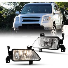 CPW Fog Lights Assembly Compatible with [2006 2007 2008 Honda Pilot] Driving Fog Lights