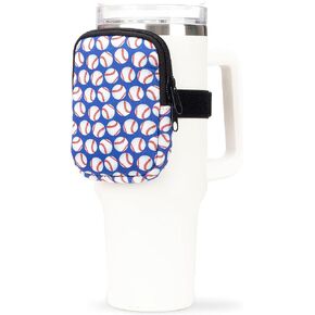 Water Bottle Pouch Accessory | Compatible with Stanley Tumbler| Great for Workouts, Gym, Sports| Keeps Cash, Keys, and Earbuds Safe