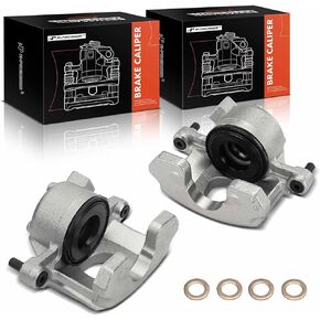 A-Premium Disc Brake Calipers Assembly Without Bracket Compatible with Ford Mustang, Country Squire, LTD Crown Victoria & Lincoln Continental, Town Car & Mercury Grand Marquis - Front Side, 2-PC Set