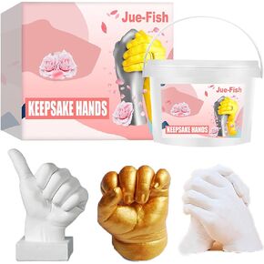OHEPFD Keepsake Hands Casting Kit DIY Plaster Statue Molding Kit, Hand Holding Craft for Children, Couples, Wedding, Friends, Anniversary Gifts