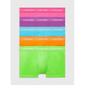 Calvin Klein Men's Pride Cotton Stretch 5-Pack Low Rise Trunk
