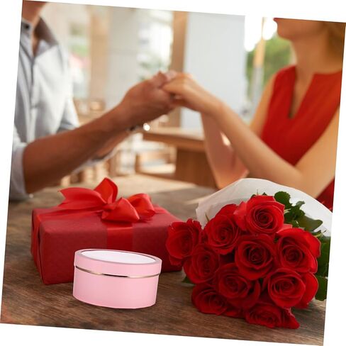 Anneome 2pcs Boxes round snack Flower boxes chocolate box flower box wrapping flowers bouquet round floral boxes candy pink Cajas flowers fresh flowers packing box in Saudi Arabia