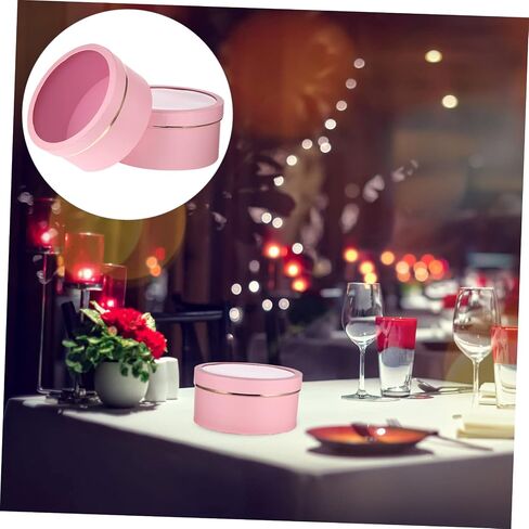 Anneome 2pcs Boxes round snack Flower boxes chocolate box flower box wrapping flowers bouquet round floral boxes candy pink Cajas flowers fresh flowers packing box in Saudi Arabia