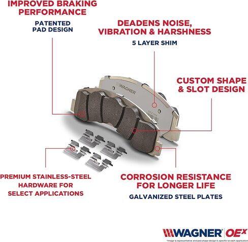 Wagner Brake OEX OEX2036 Disc Brake Pad Set Premium Ceramic in Saudi Arabia