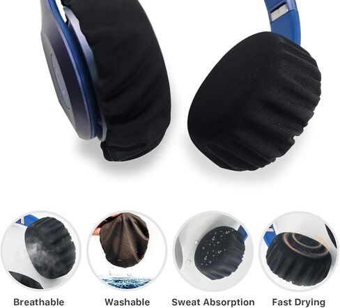 2 Pairs Washable Sanitary Earpads Headphone Covers Compatible/Replacement for Bose Noise Cancelling 700 (NC700)/QC45/35/25 Headphones Ear pad, Earcup Good for Gym, Training, Gaming in Saudi Arabia