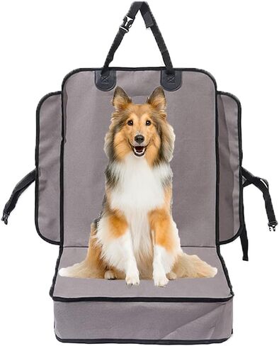 Car Front Seat Cover for Dog, Water Proof and Anti-Slip, Protect Front Seat from Scratches Scuffs Shedding Mud and Easy Washing Cleaning, Pet Supplies in Kuwait