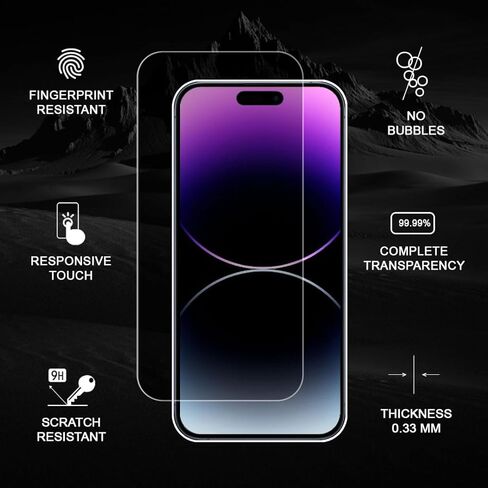 حزمة من 2 واقي شاشة للخصوصية لهاتف iPhone 15 Plus بصلابة 9H، زجاج مقاوم للخدش سهل التركيب - شاشة الخصوصية iPhone 15 Plus مع مجموعتين للتنظيف وأداة تطبيق إطار واحدة in Kuwait