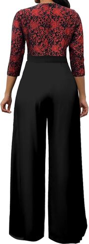 Yiershu Women Elegant jumpsuits Long Split Pants Cocktail silk jumpsuits in Saudi Arabia