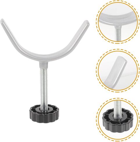 Y Shaped Spindle Rods 2pcs Fence Gate Threaded Rod Y Threaded Spindle Rod Crib Rail Guard Non Punching Screws Toddler PVC Lagging Door Baby Stair Banister Poles in Saudi Arabia