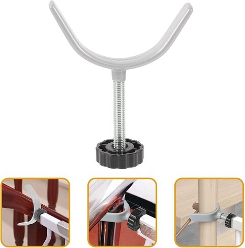Y Shaped Spindle Rods 2pcs Fence Gate Threaded Rod Y Threaded Spindle Rod Crib Rail Guard Non Punching Screws Toddler PVC Lagging Door Baby Stair Banister Poles in Saudi Arabia