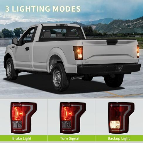 AUTOSAVER88 Tail Lights Assembly Compatible with 2015-2017 Ford F-150 f150 15 16 17 Tail Lamps Taillights taillamps tail light Red Clear OE Replacement Assembly - Driver Side in Saudi Arabia