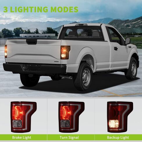 AUTOSAVER88 Tail Lights Assembly Compatible with 2015-2017 Ford F-150 f150 15 16 17 Tail Lamps Taillights taillamps tail light Red Clear OE Replacement Assembly - Driver Side in Saudi Arabia