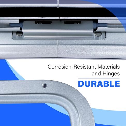 Amarine Made Anodized Aluminum Marine Access Hatch, 12.7"x12.7" Boat Hatch, Marine Deck Access Hatch & Lid for 15mm Deck in Marine Environment, Boat Skylights Window for Boat/Yacht/RV, Silver in Saudi Arabia