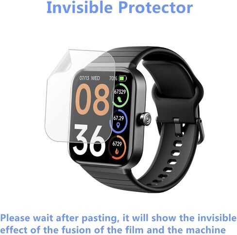 Screen Protector Compatible for SKG V7 Cyber Smart Watch 1.8" (6 Pack) Fitness Tracker Full Coverage Clear TPU Soft Film in Saudi Arabia