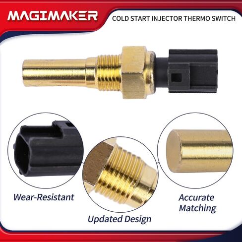 Cold Start Fuel Injector Sensor Switch Compatible with Toyota 4Runner Celica Land Cruiser Tacoma MR2 Pickup T100 1988-1995 Replace 89462-20040 8946220040 60-89462-20040 TS255 in Saudi Arabia