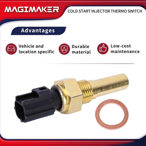 Cold Start Fuel Injector Sensor Switch Compatible with Toyota 4Runner Celica Land Cruiser Tacoma MR2 Pickup T100 1988-1995 Replace 89462-20040 8946220040 60-89462-20040 TS255 in Saudi Arabia