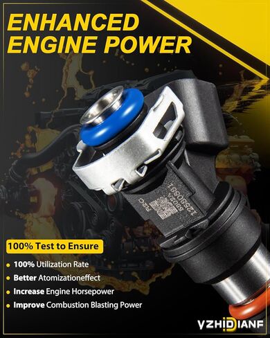 حاقن الوقود 12580681 لـ: -Chevy Silverado 1500 Express Avalanche Colorado SSR Suburban Tahoe، لـ: -GMC Canyon Envoy Sierra لـ: -Cadillac Escalade، 4.8L 5.3L 6.0L 6.2L (مجموعة مطورة من 8) in Kuwait