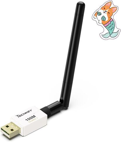 محول بلوتوث طويل المدى لأجهزة الكمبيوتر المكتبية، Techkey 5.3+EDR V24 USB محول بلوتوث، فئة 1 لاسلكية بلوتوث دونجل استقبال بلوتوث يدعم Windows11/10/8.1-لافندر أبيض in Saudi Arabia