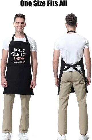 Funny Apron for Men Women, Father's Day Gifts, Gifts for Mom,Birthday Gifts for Men Women，Cooking Grilling Apron in Saudi Arabia