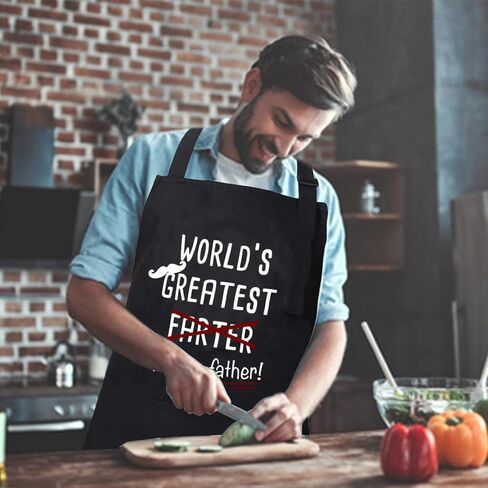 Funny Apron for Men Women, Father's Day Gifts, Gifts for Mom,Birthday Gifts for Men Women，Cooking Grilling Apron in Saudi Arabia