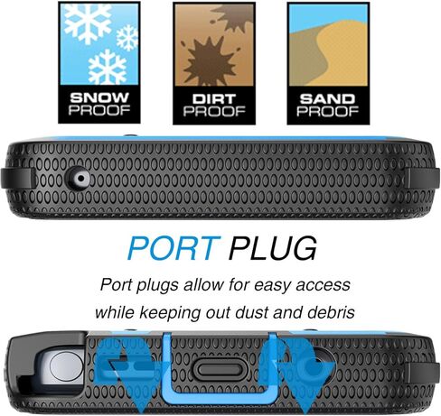 حافظة Tekcoo لهاتف موتورولا موتو جي ستايلس 5G | 2023 فقط | XT2315 [Tshell] ممتص للصدمات [شاشة مدمجة] [مشبك حزام قفل مسند] حامل غطاء كامل الجسم آمن دوار - أزرق in Kuwait